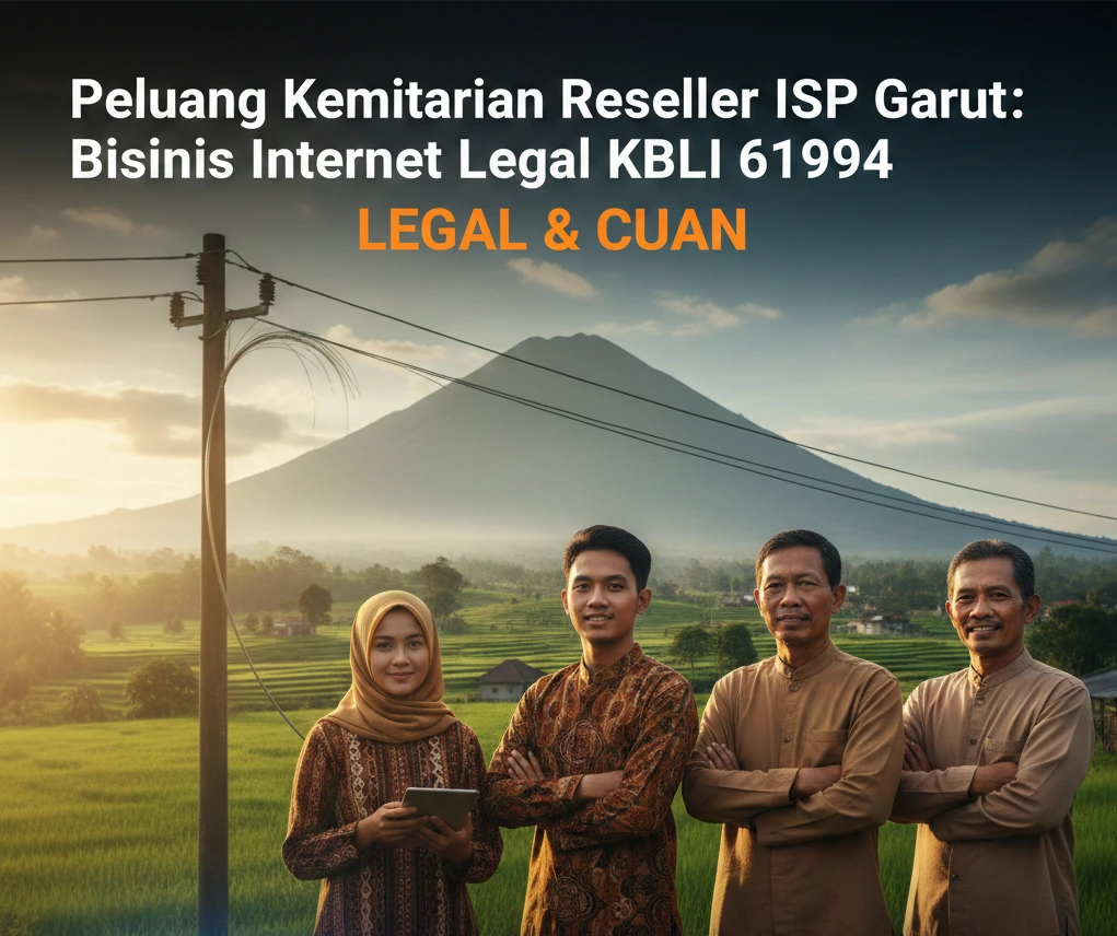 Peluang Kemitraan Reseller ISP Garut: Bisnis Internet Legal KBLI 61994