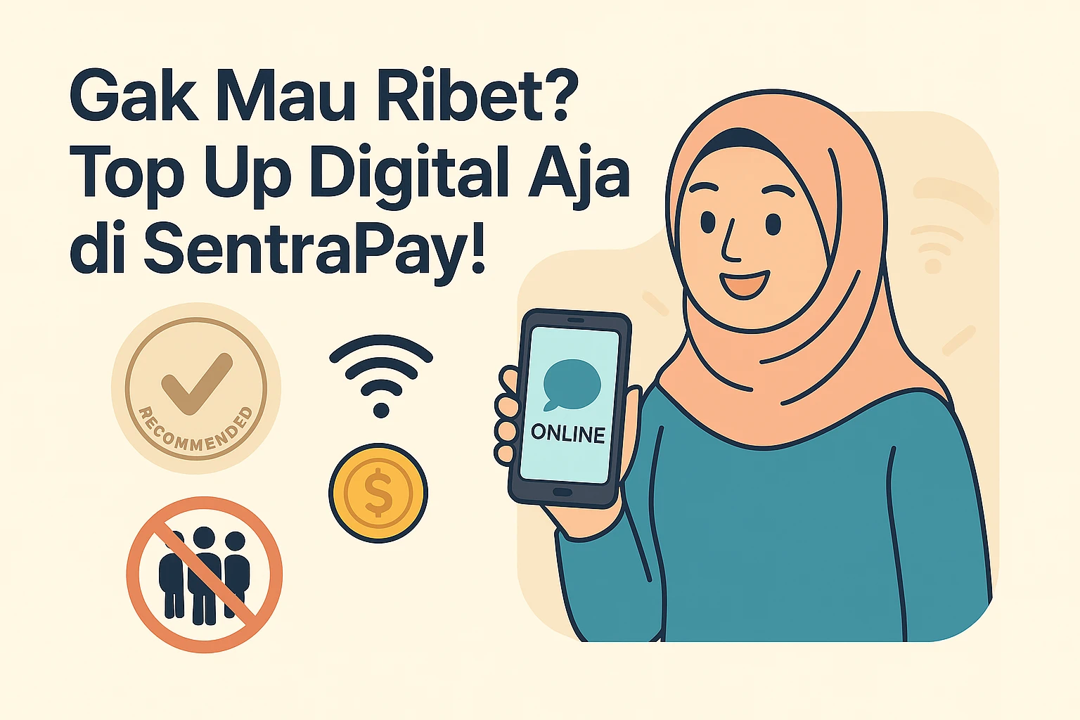 Gak Mau Ribet? Top Up Digital Aja di SentraPay!